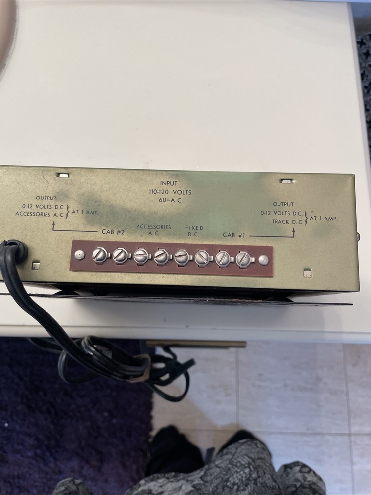 Vintage MRC Electronics Train Master Twinpak Transformer Model D-2000 -Working!