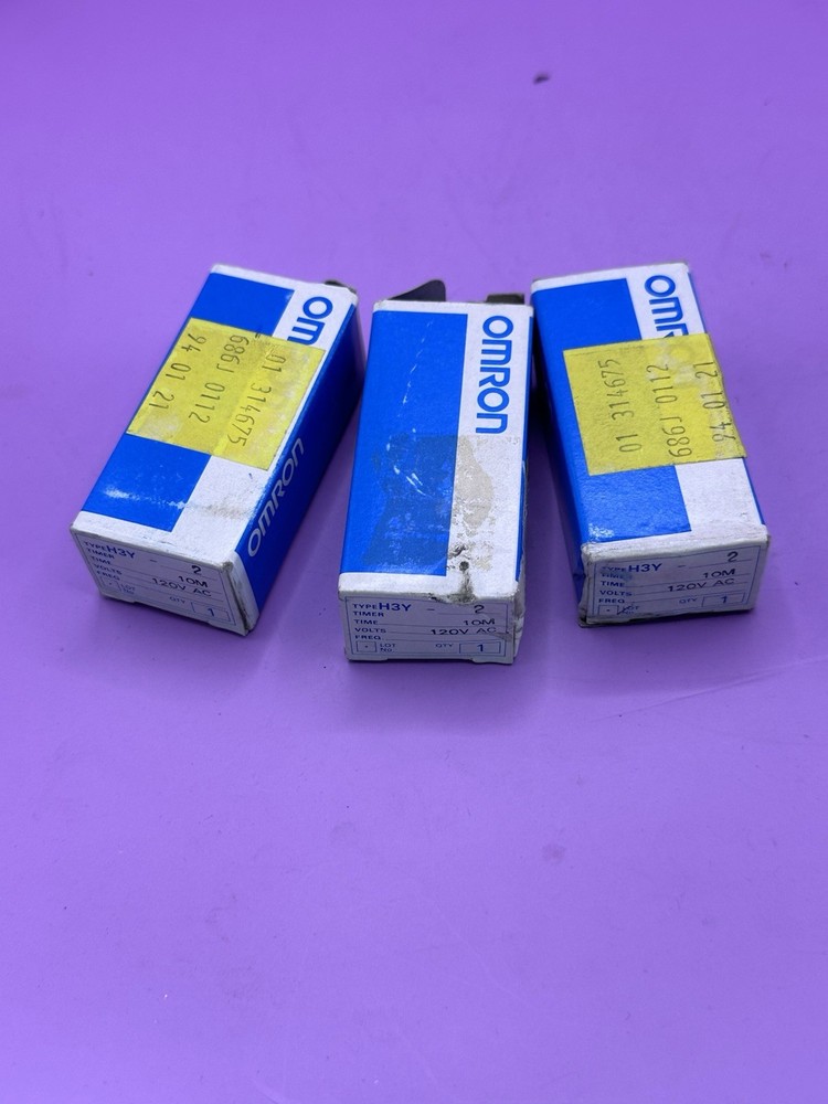Lot Of 3. Omron Solid State Timer H3Y-2