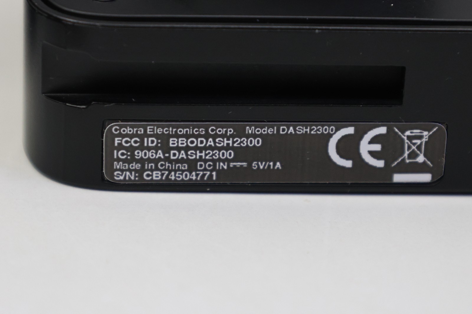 Cobra Dash2300 Drive HD Dash Camera - Incomplete - Parts or Repair - Pre-Owned