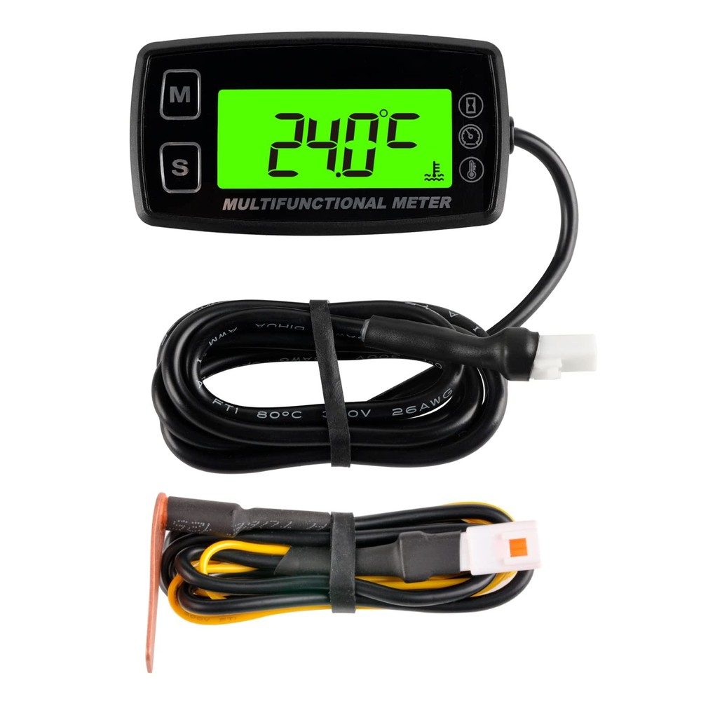 RL-HM035T-TS003 Digital Engine Temp Gauge Hours Tachometer, Backlight Display...