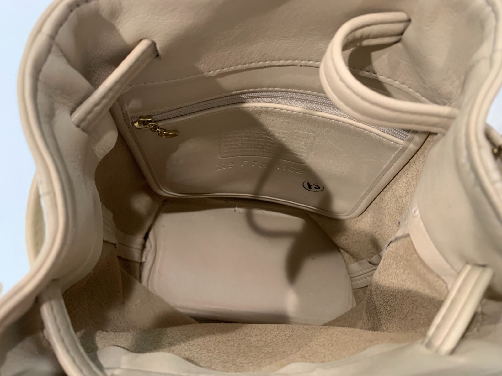 VTG COACH 4162 Ivory 100% Glove Tanned Leather Backpack Handbag Authenticated