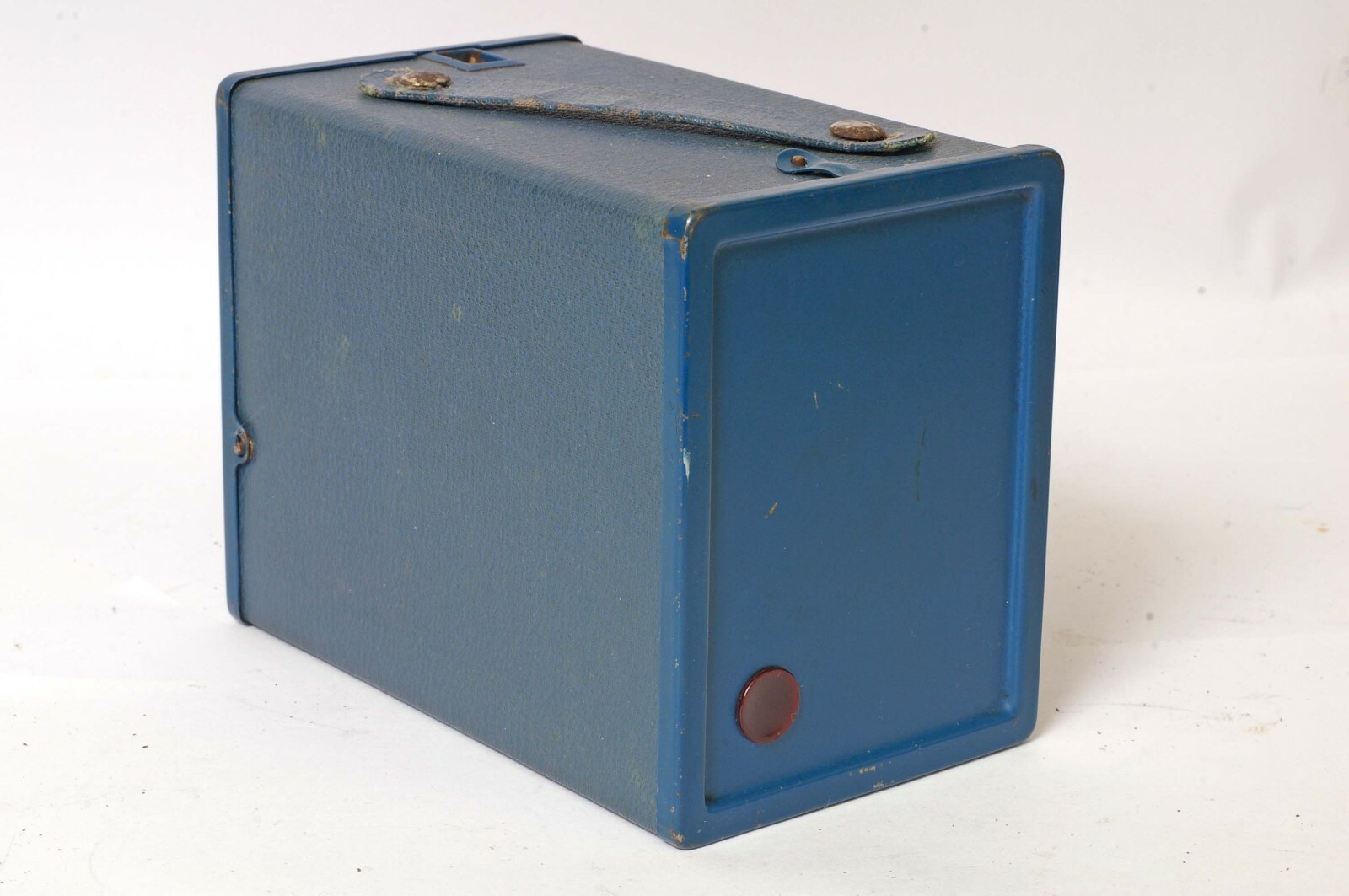 F90330~ AGFA ANSCO No. 2 MODEL D Uses 120 Film Box Camera **BLUE**