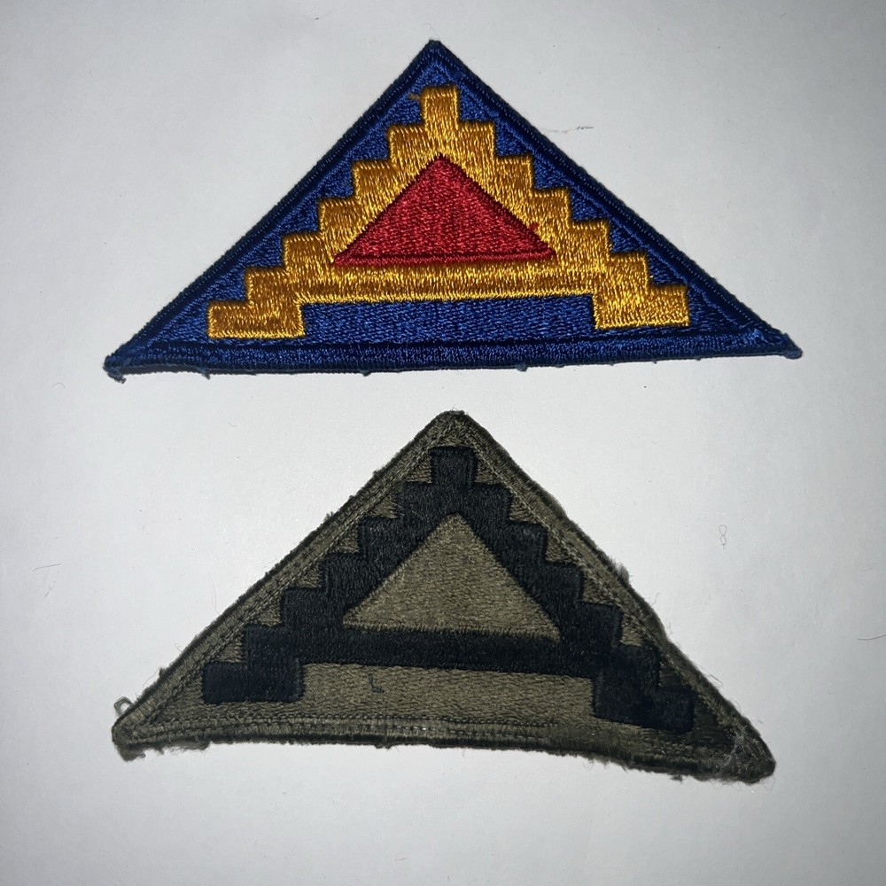 7th Army U.S. Army Patches,Seven Steps To Hell Patch -original Two Patch Set
