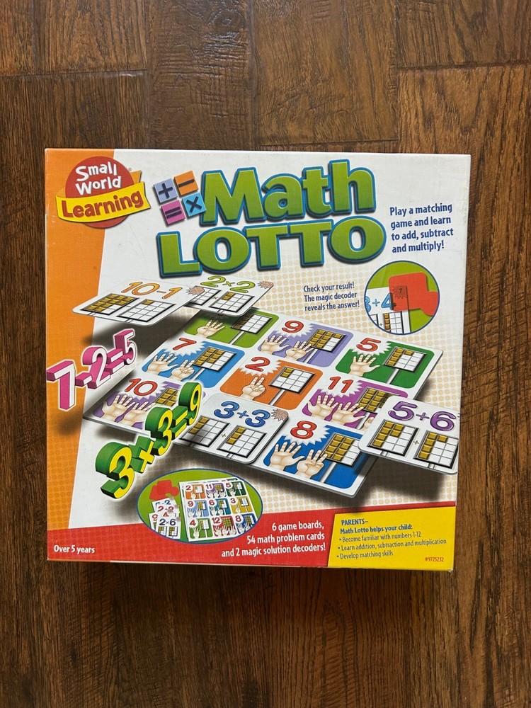 Math Games; Homeschool; Math Lotto; 6 Math Board Games
