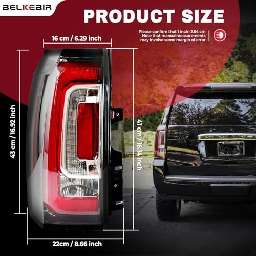 LED Tail Lights Assembly Compatible With 2015 2016 2017 2018 Left Driver Side