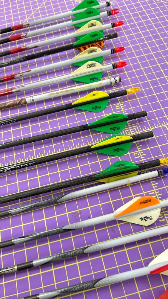 Archery arrows shafts mixed batch