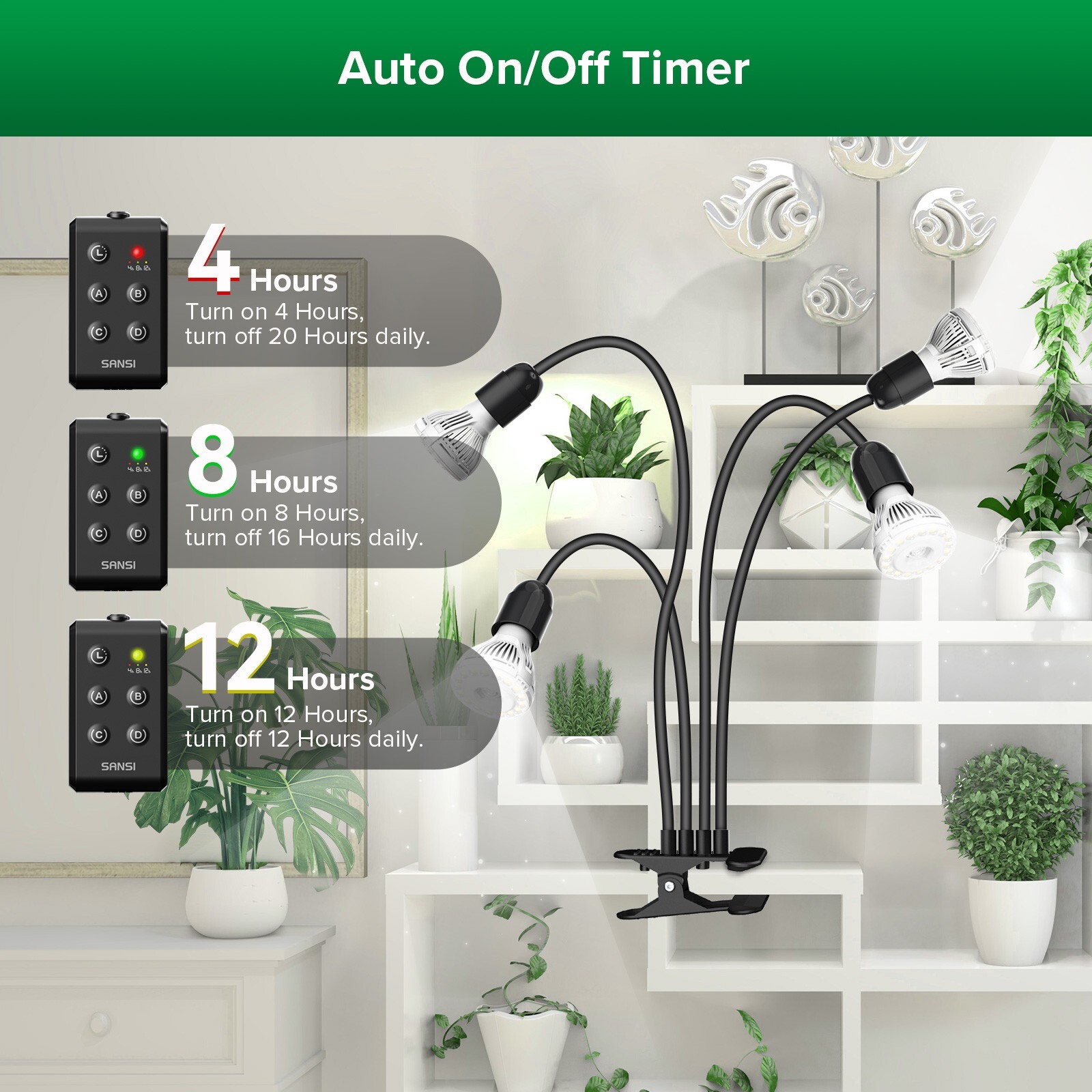 SANSI 600W Full Spectrum LED Grow Light for Indoor Plants