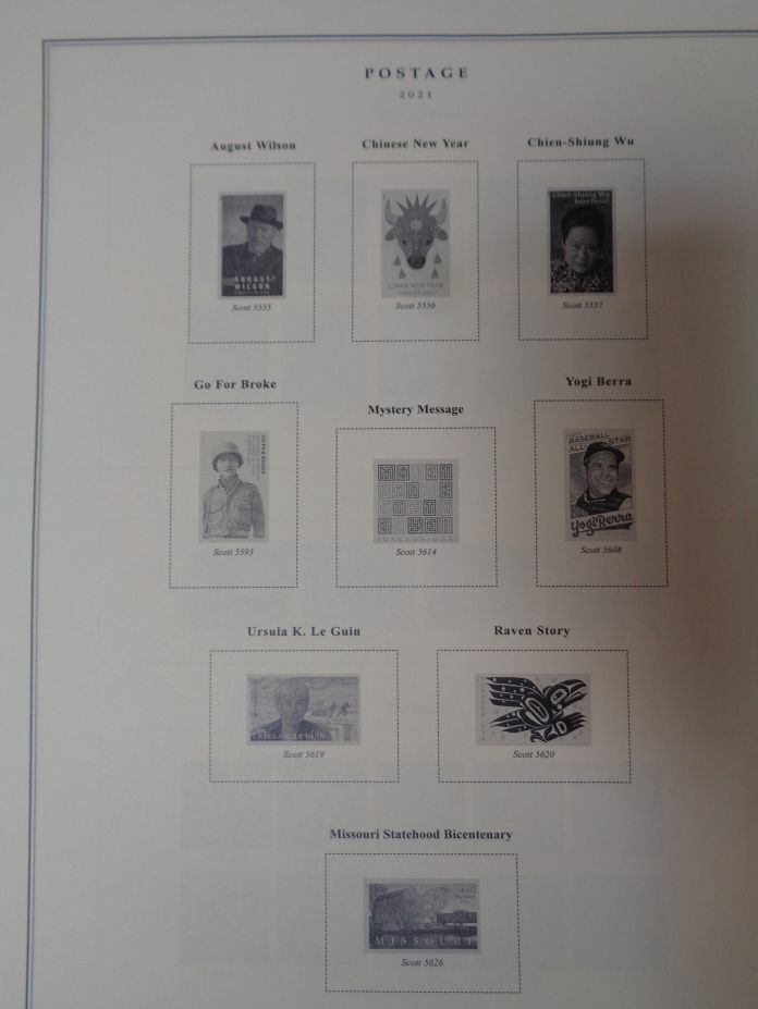 SCOTT National 2021 US Stamp album supplement # 89 NEW 100S021