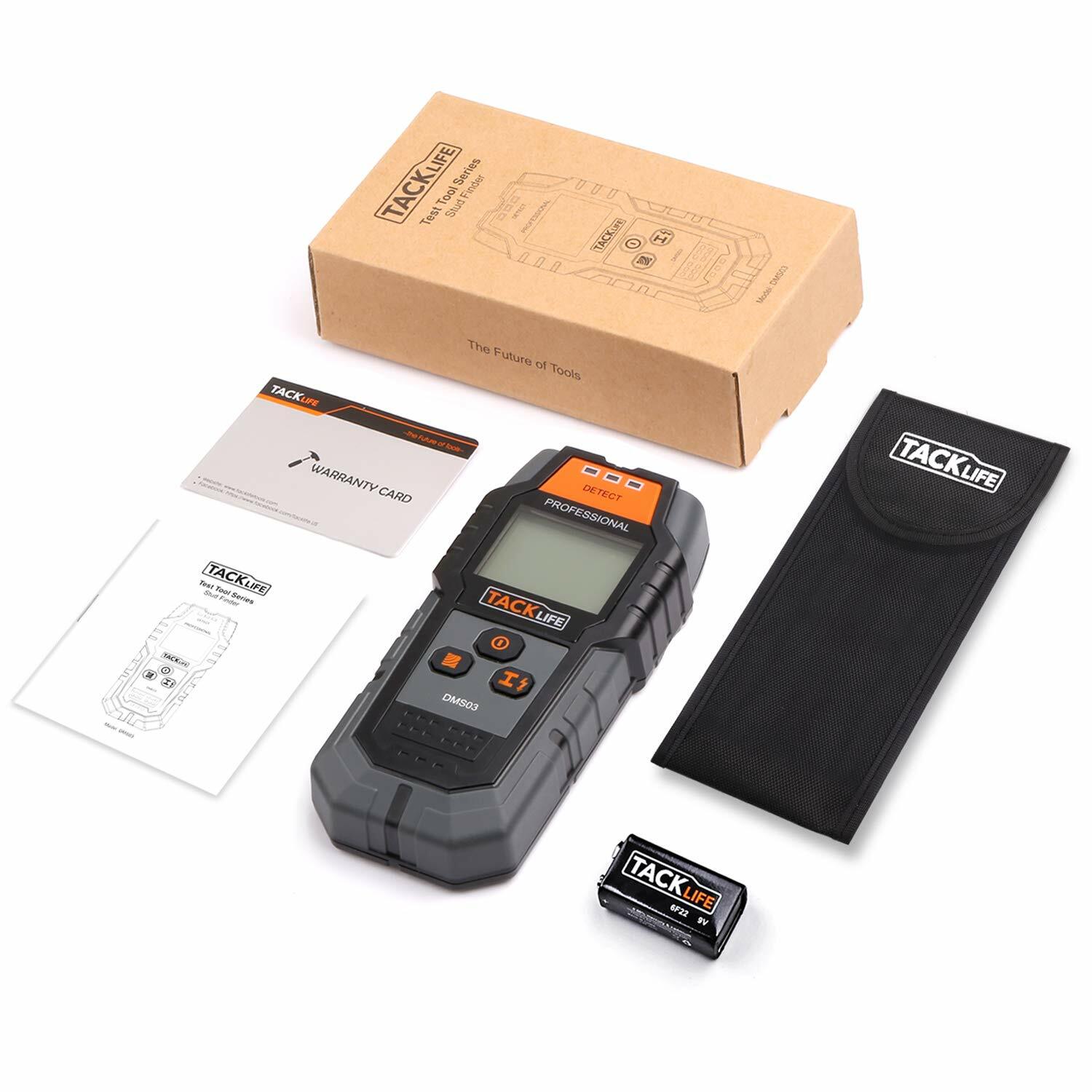 TACKLIFE Stud Finder Wall Scanner, 4 in 1 Center Finding Electronic Wall Detecto