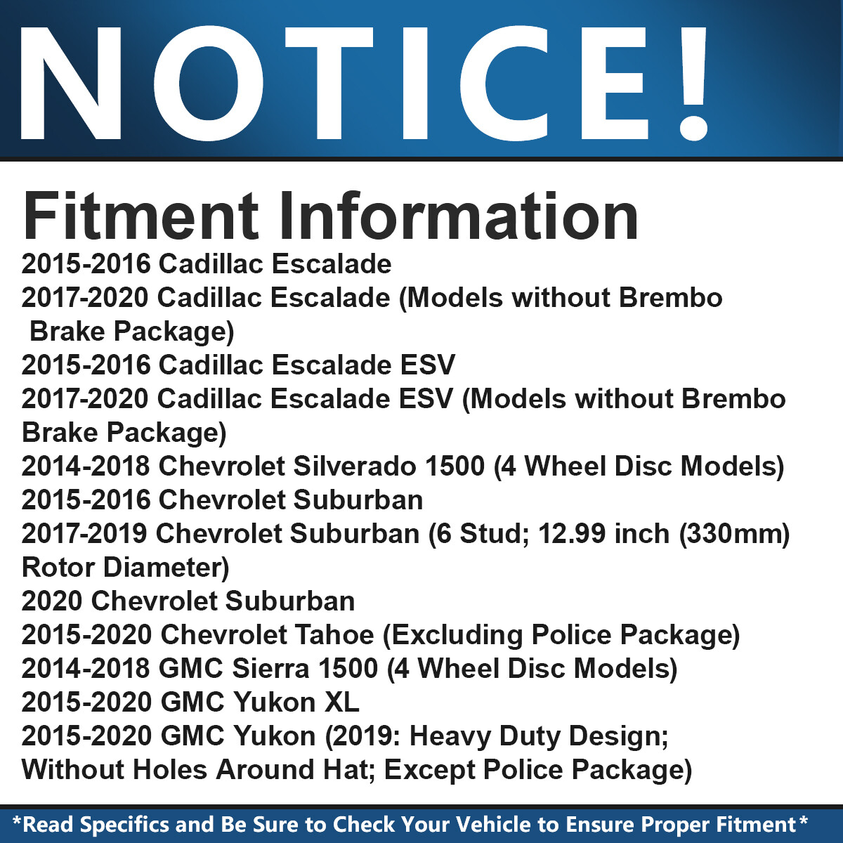 Front Rear Drilled Rotors Brake Pads for Chevrolet GMC Silverado Sierra 1500