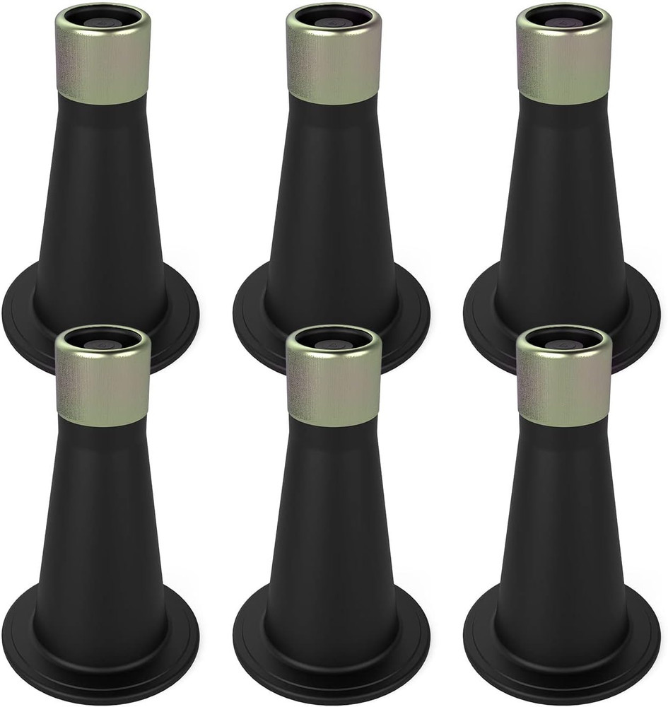 IRONDIY 6 Pcs Bed Frame Feet,Feet for Replace Wheels,Risers for Bed Frame,Preven