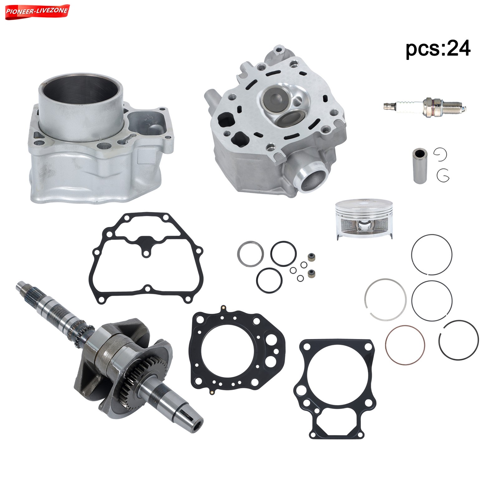 Rebuild Kit Cylinder Head Crankshaft 13000-HR3-A40 2009-24 For Honda TRX420 ATV