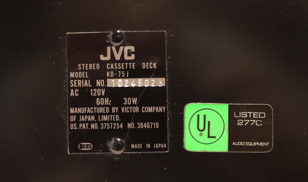 JVC KD-75J SERVICED