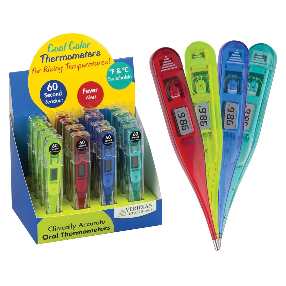 Veridian Handheld Fahrenheit/Celsius Digital Thermometer Display Kit Digital ...