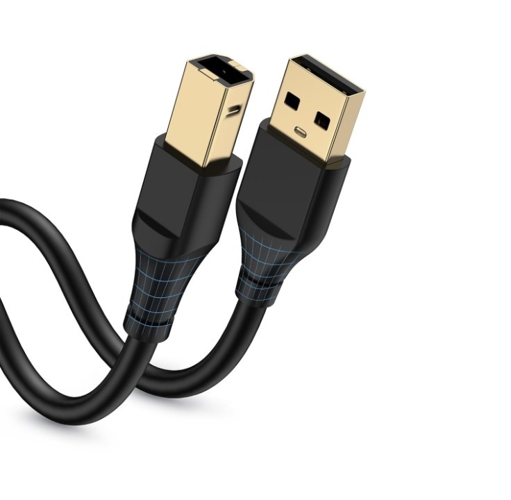 HP Printer Cable 6ft, Square USB A to USB B Cable for Printer/Scanner Epson,..