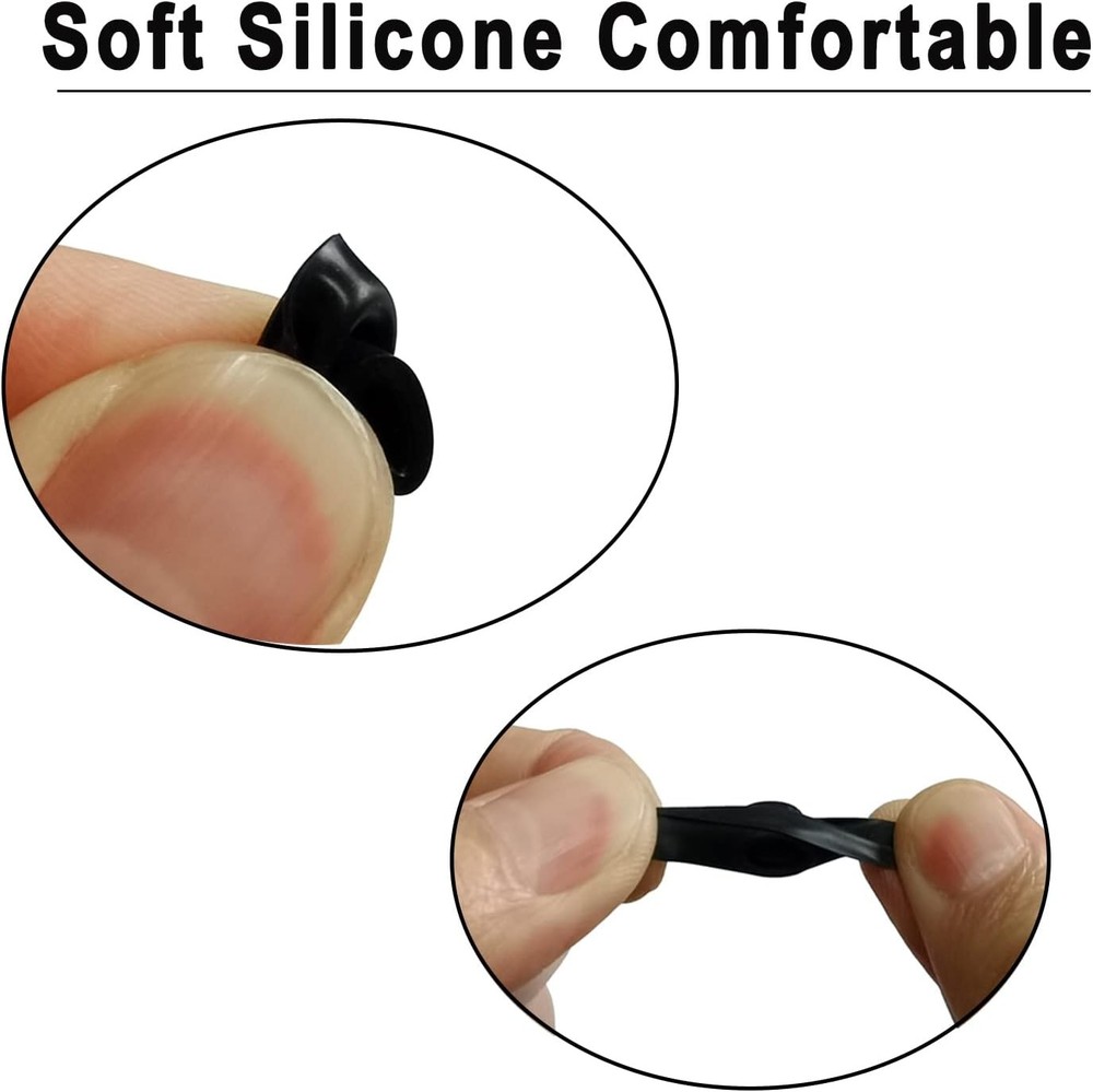 Replacement Ear Tips for Google Pixel Buds 2/A - Silicone Black