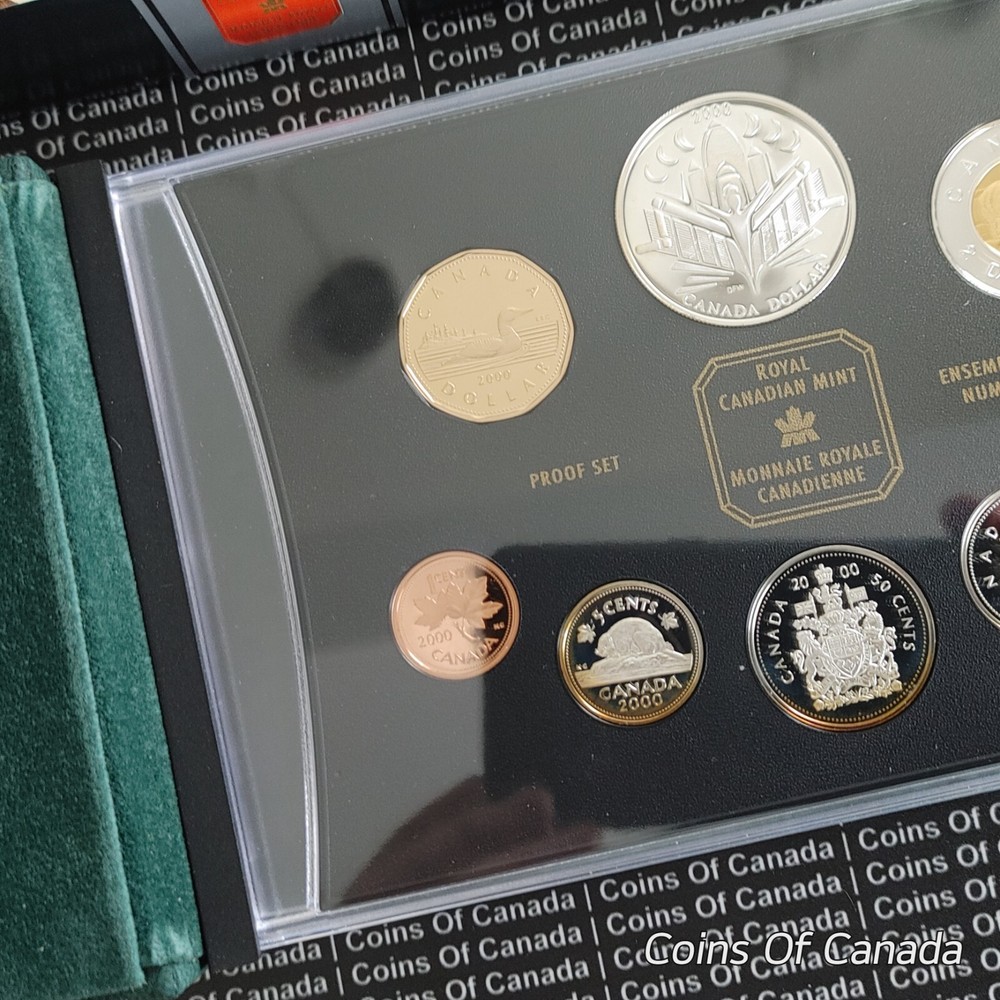 2000 Canada 8 Coin Proof Set - With Special Edition Silver Dollar #coinsofcanada