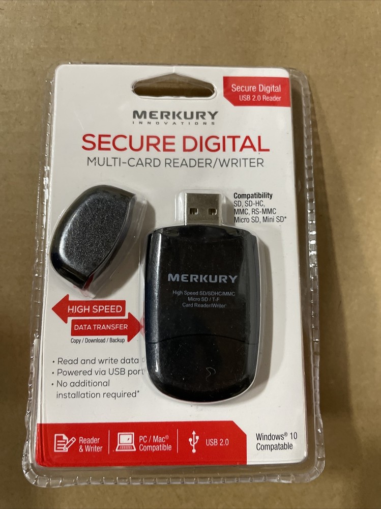 Merkury High Speed SD USB Multi-Card Reader / Writer