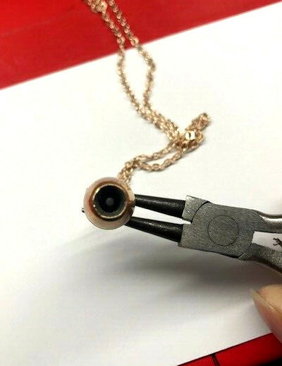 45 cal Bullet Rose Gold Necklace ~ Veteran Made ~