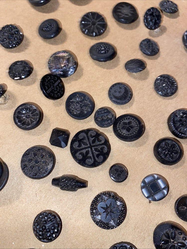 Antique Button Display Lot Victorian