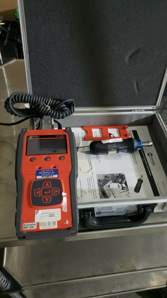 Mountz PTT-2000 Torque Analyzer 072999 Angle Force Torquemate with Sensor
