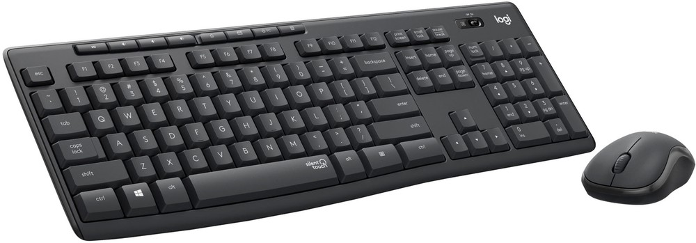 Logitech - MK295 Full-size Wireless Keyboard and Mouse Combo for Windows and ...