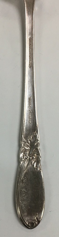 Oneida Community White Orchid Silver-Plated Dinner Fork 7 11/16"