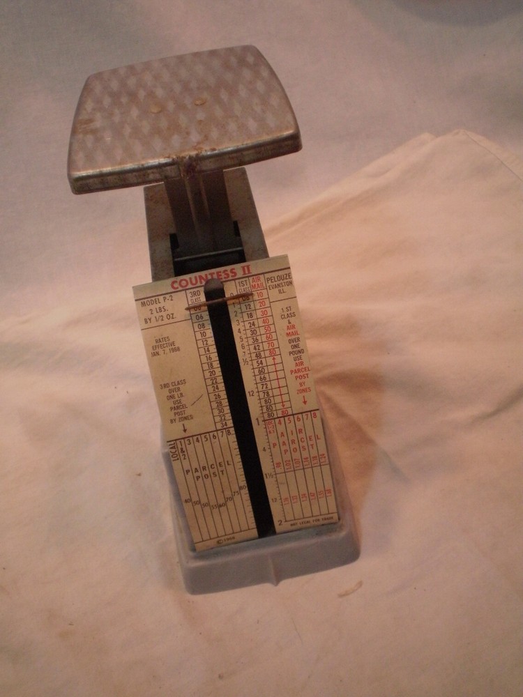 Vintage Postal Postage Scales Model p-2 1968 Spring Scale  portion control Used