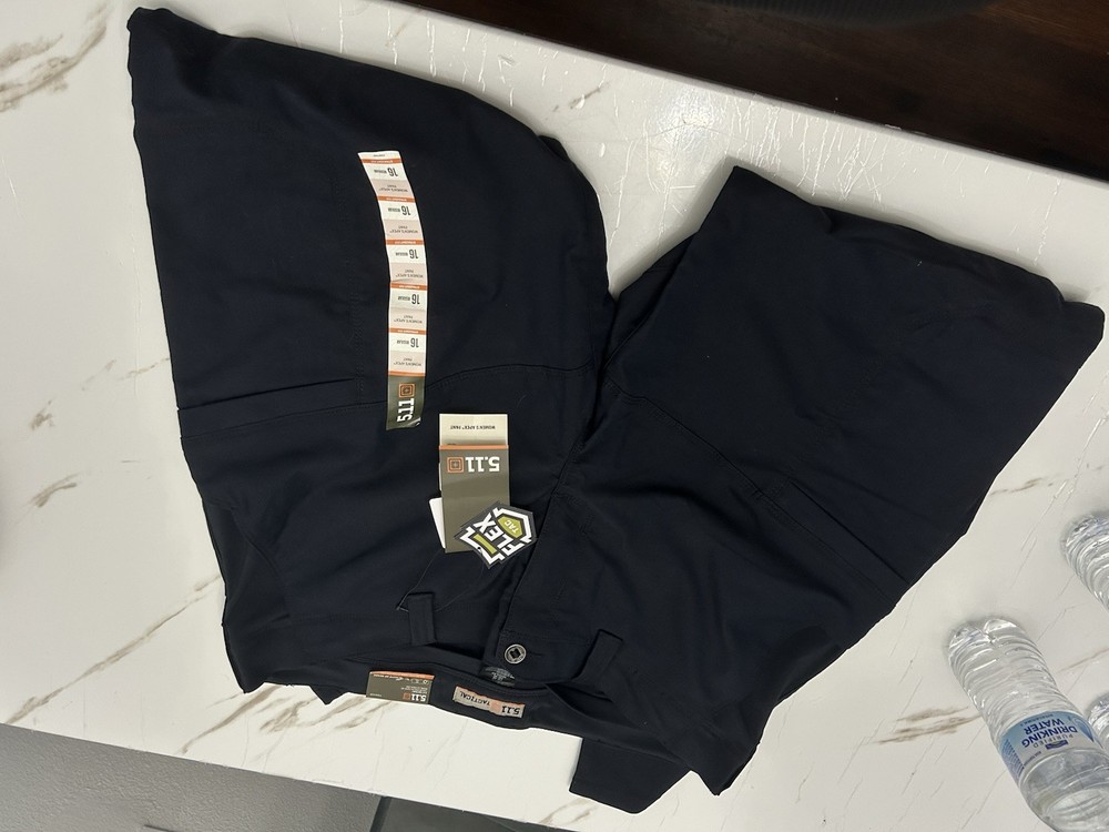 5.11 Tactical Women’s Apex Pants Size 16 Regular Blue Solid Polyester