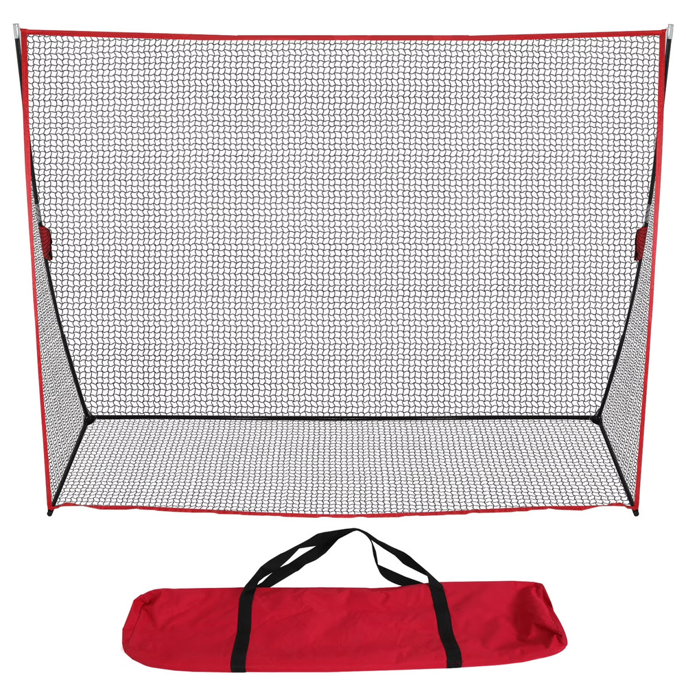 10x7Ft Golf Folding Practice Net Hitting Net Yard Swing Rod Simulator Carry Bag
