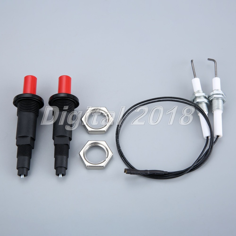 Replace Piezo Igniter Push Button Set Spake Generator Ignition Parts 2Pcs/Lot
