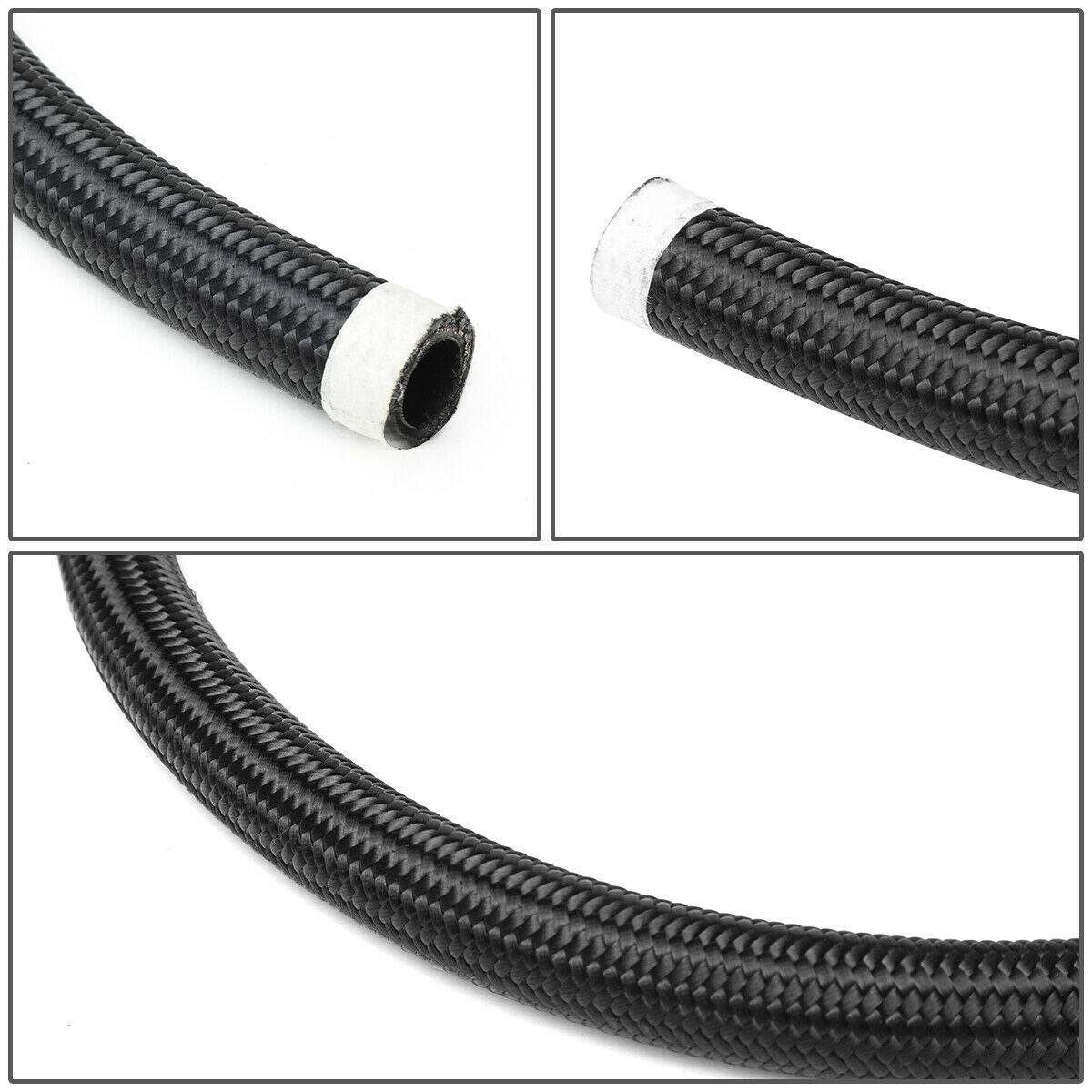Black 10AN Turbo Return Oil Hose Drain Feed Line Flange T3 T4 T04E T70 T60 GT35
