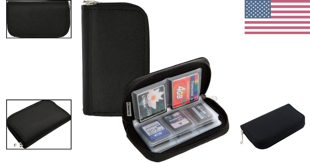Multi-Functional Card Case in Black - Perfect for Technology Enthusiasts