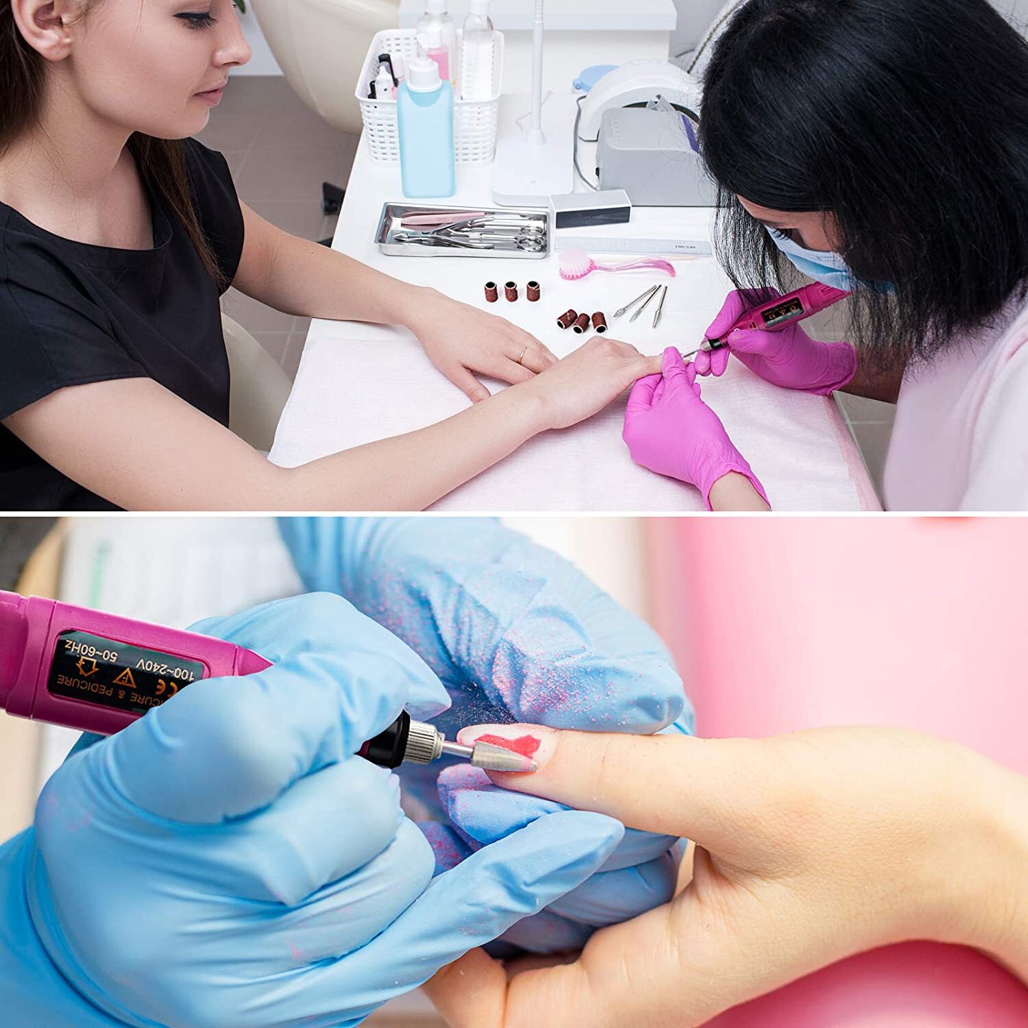 Electric Drill Nail File Acrylic Art File Manicure Pedicure Portable Machine Kit