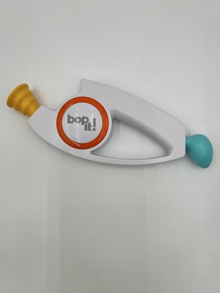 Bop it! 2018 Hasbro Handheld Electronic Party Reflex Game White & Orange