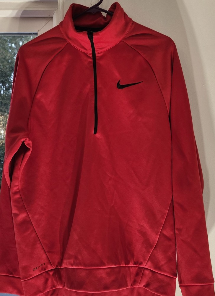 Nike Mens Red Zip Up
