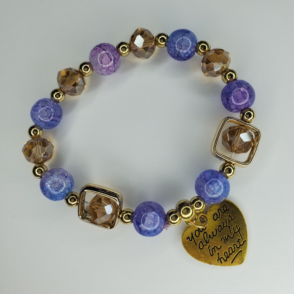Hand crafted artisan unique gemstone bracelet
