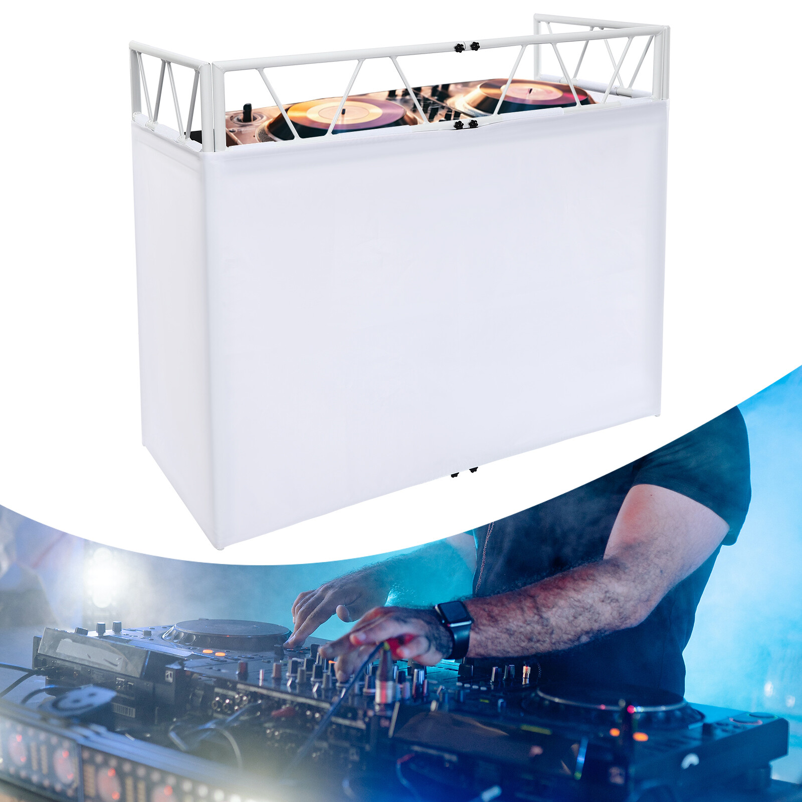 Aluminum Visualizer Standing DJ Table, DJ Controller Stand, DJ Table Station