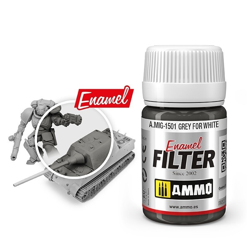 AMMO by MIG Filter Grey for White