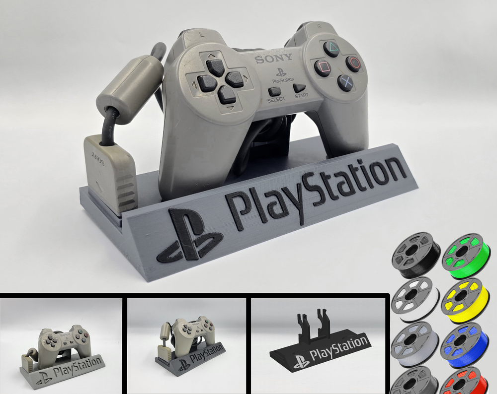 PS1 Playstation 1 Controller Display Stand - 3D Printed Lerpo3D