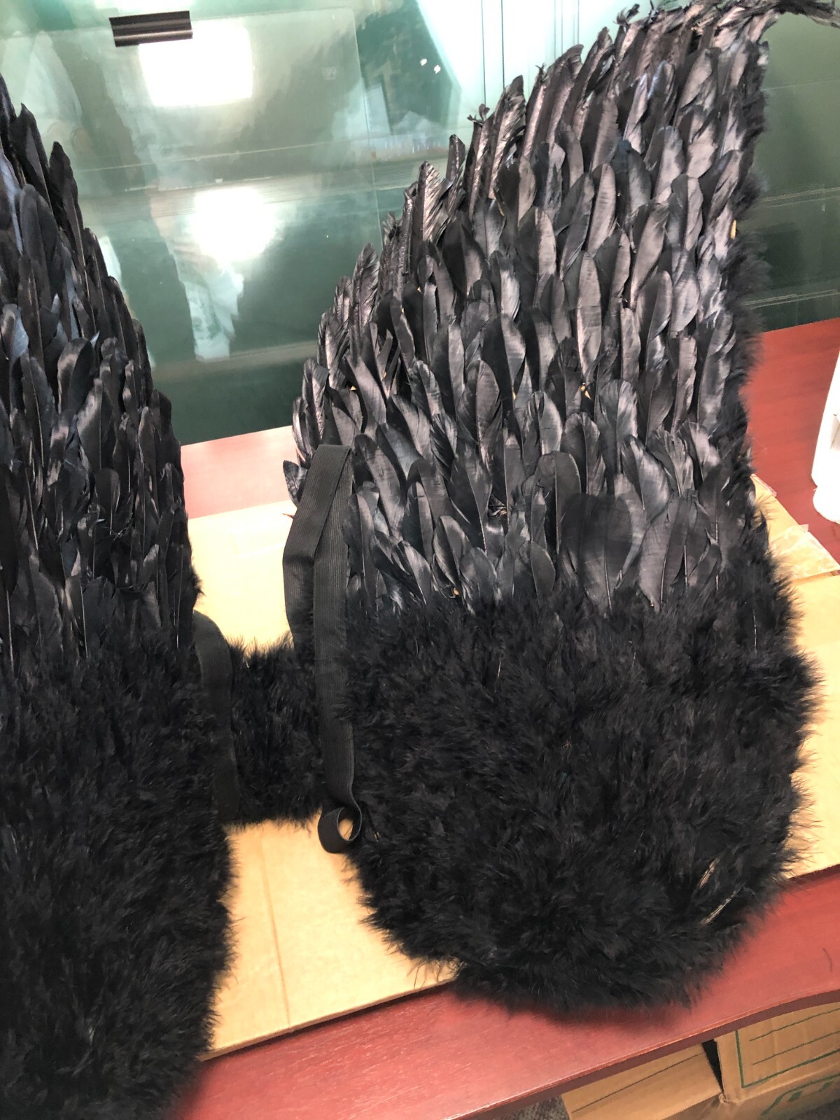 Touch of Nature Black Adult Angel Wings 52" by 36"