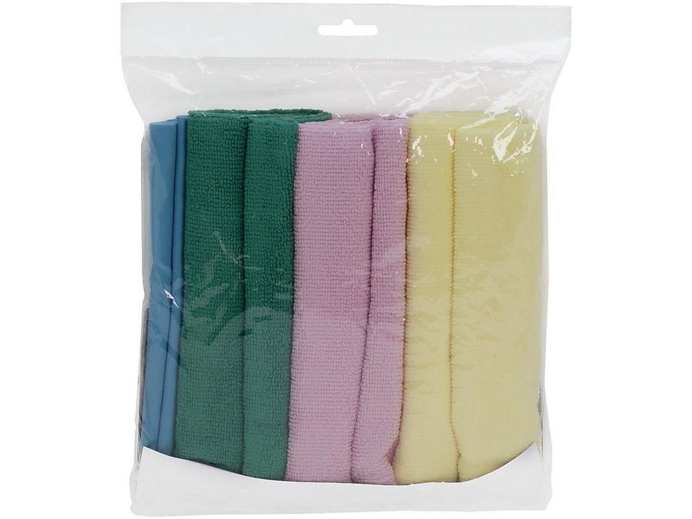 Microfiber Cleaning Cloths Assorted 4 Count 4 Pack