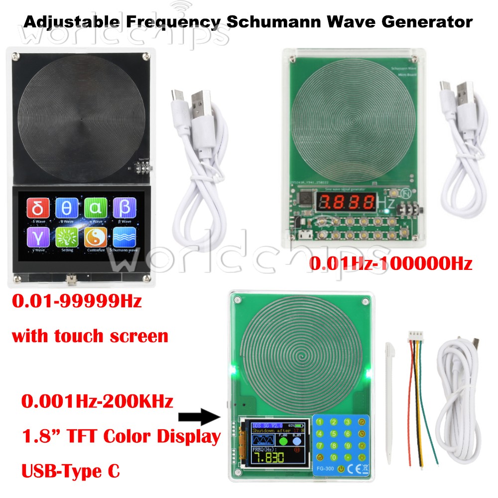 Digital Schumann Wave Generator Pulse Sine Frequency Adjustable Multi-Waveform