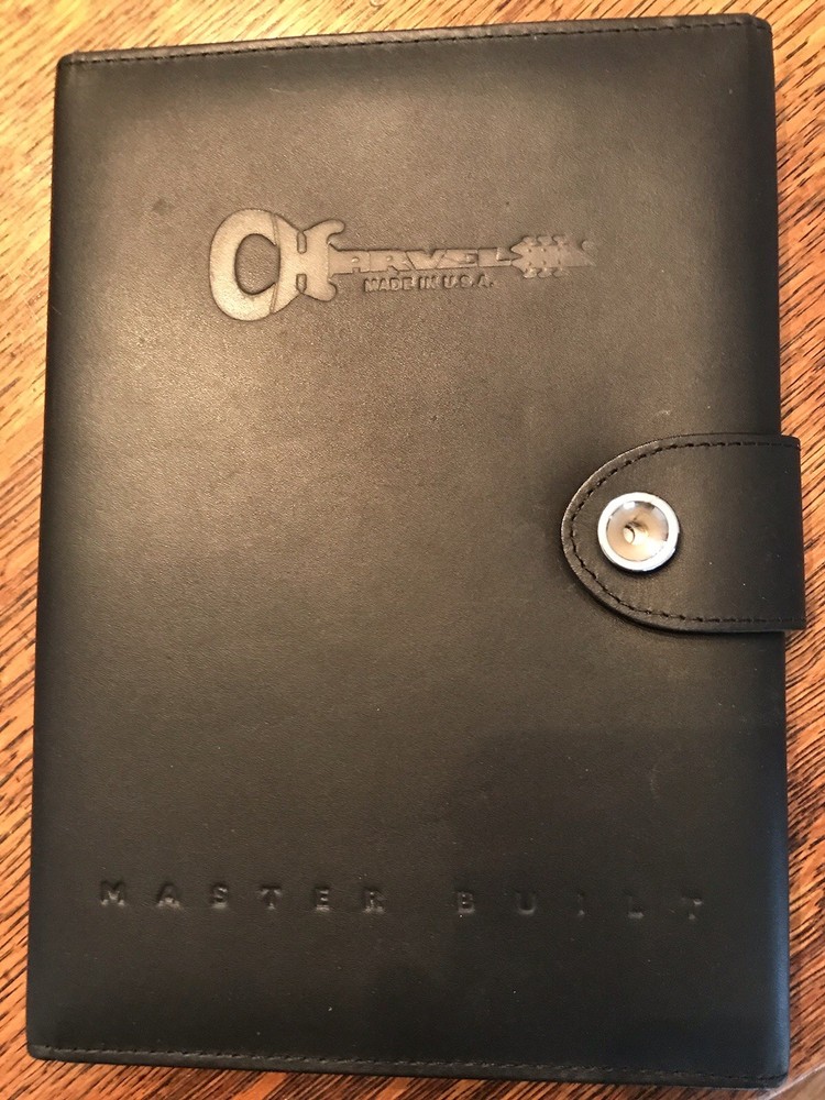 Rare Charvel Masterbuilt COA Booklet Signed!!!