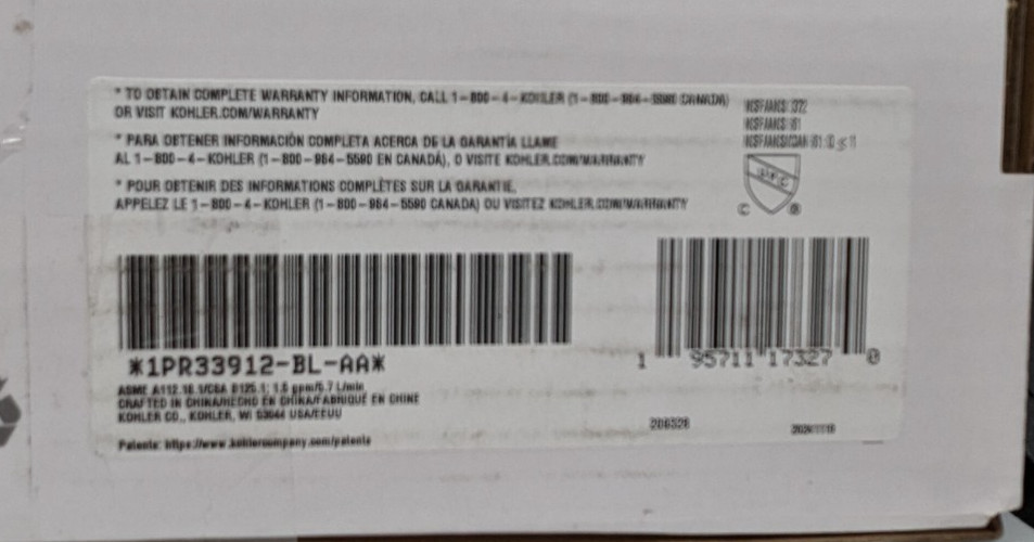 Kohler - Guild - Pull-Down Kitchen Faucet - Matte Black Finish- New Open Box