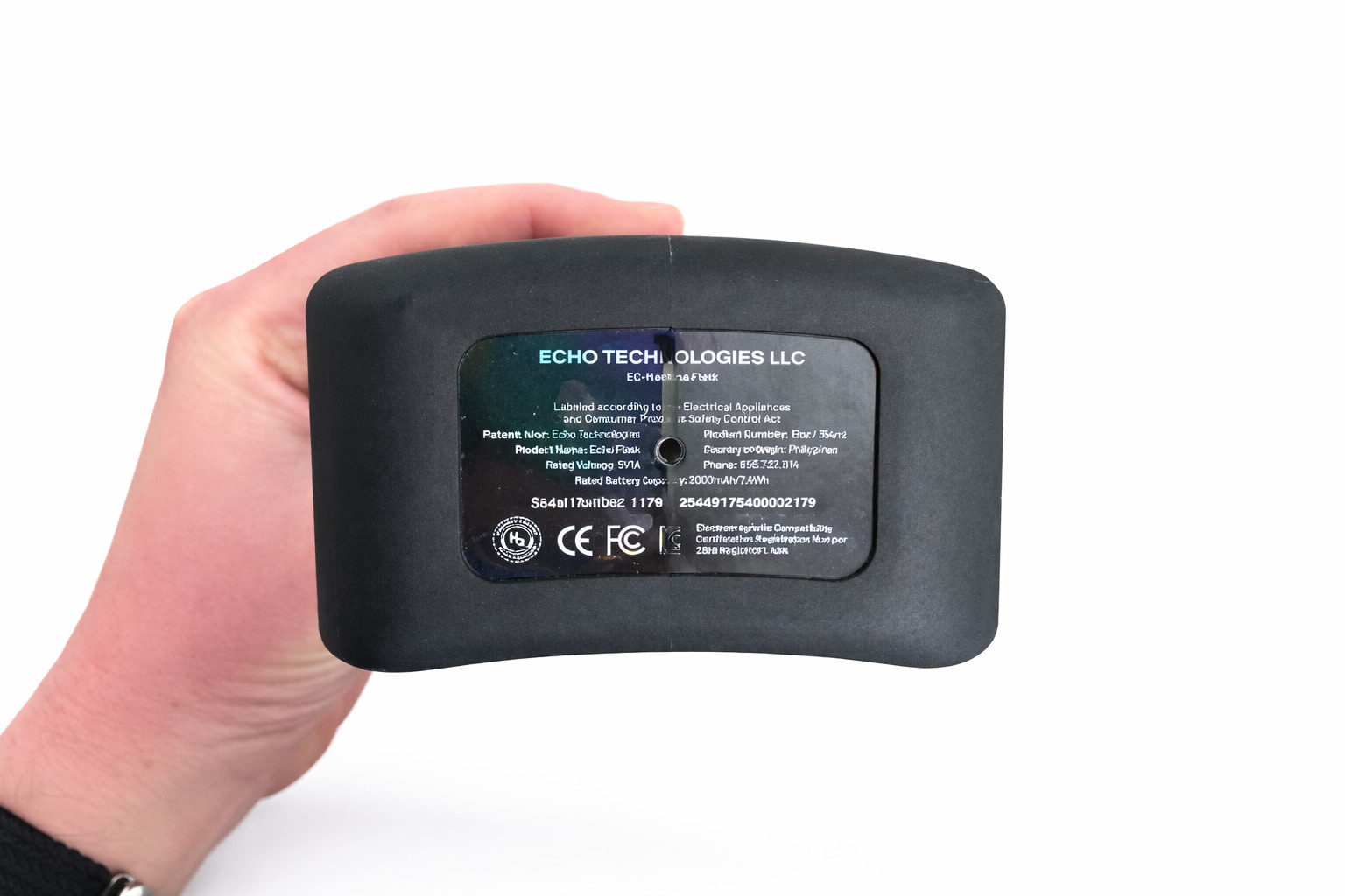 Echo Flask Hydrogen Water Bottle SPE/PEM 5.0 - 8.0 PPM with USB-C charging 9K