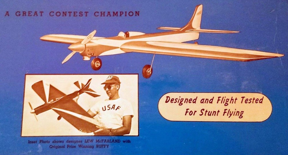 McFarland's RUFFY PLAN + CONSTRUCTION ARTICLE for 50" UC Stunt Model Airplane