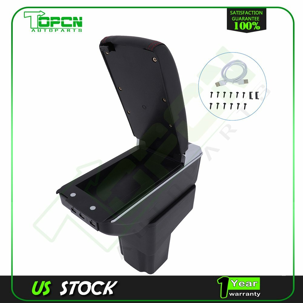 For Nissan Juke 2010-2015 Black Center Console Armrest Container Storgae Box