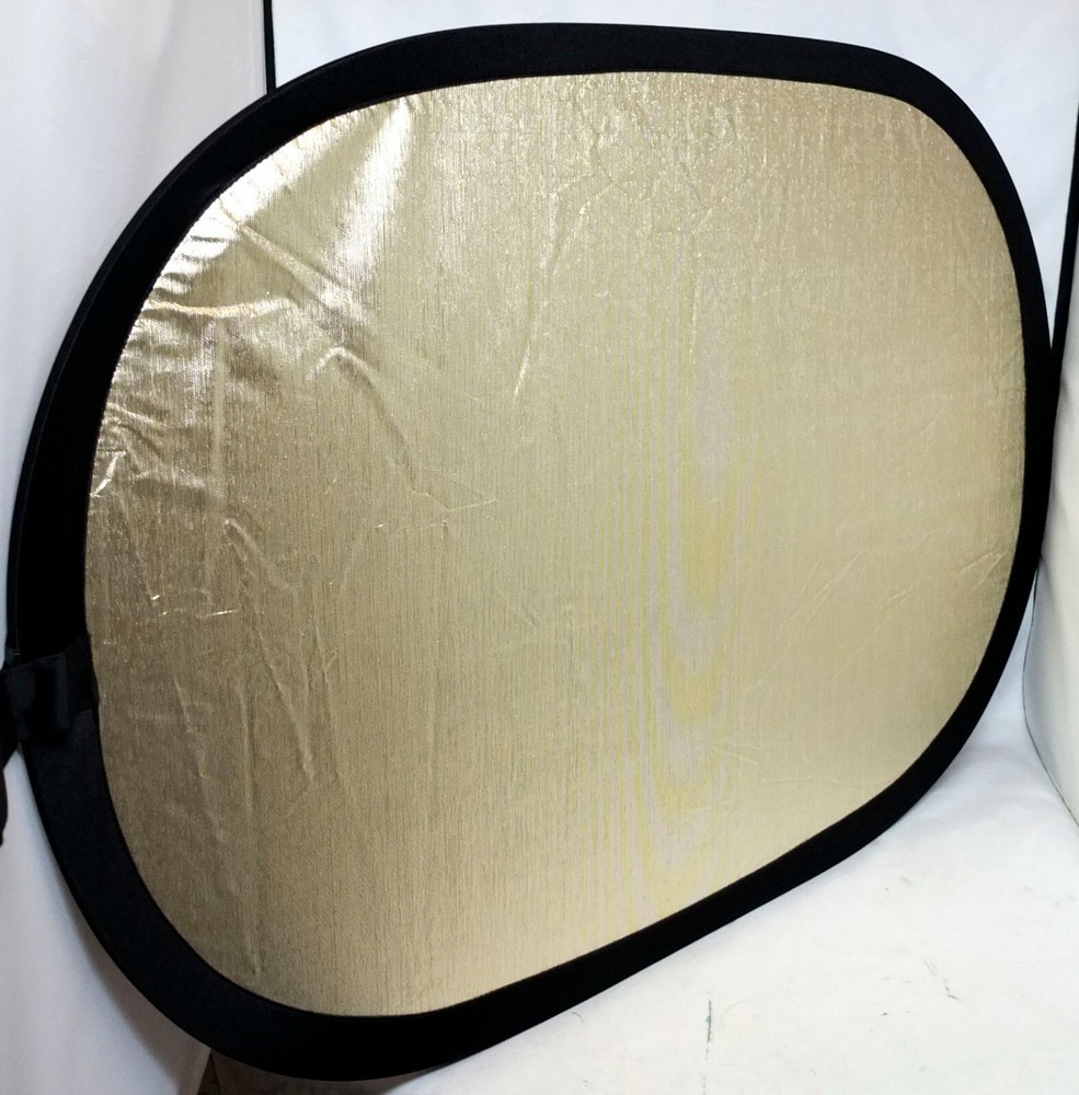 Interfit Silver Gold Octagonal 36" x 24" 92x61cm Reflector Light Modifier
