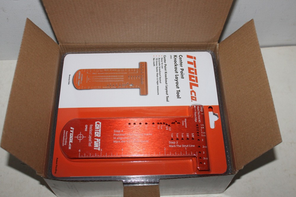 iTOOLco CP02 Center Point Knockout Layout Tool Box of 5